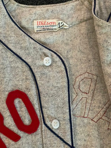 Calze pantaloni uniforme squadra di baseball BARSTOW BRONCOS Wilson anni '40 CA usa lana ⚾️ - Foto 11 di 19