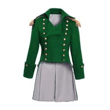 New18th Century Men Royal Military Jacket Costume Colonial Tuxedo Coat 