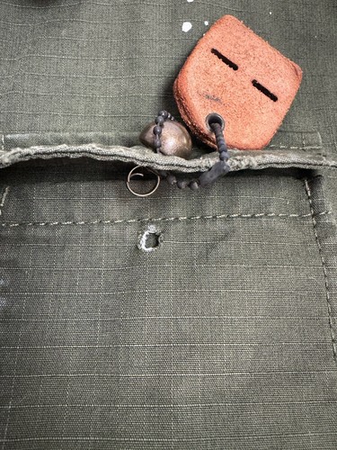 #342 Dsquared2 Easy Style Elbow Patch Army Green Cotton Field Jacket Size 50-40 - Picture 12 of 13