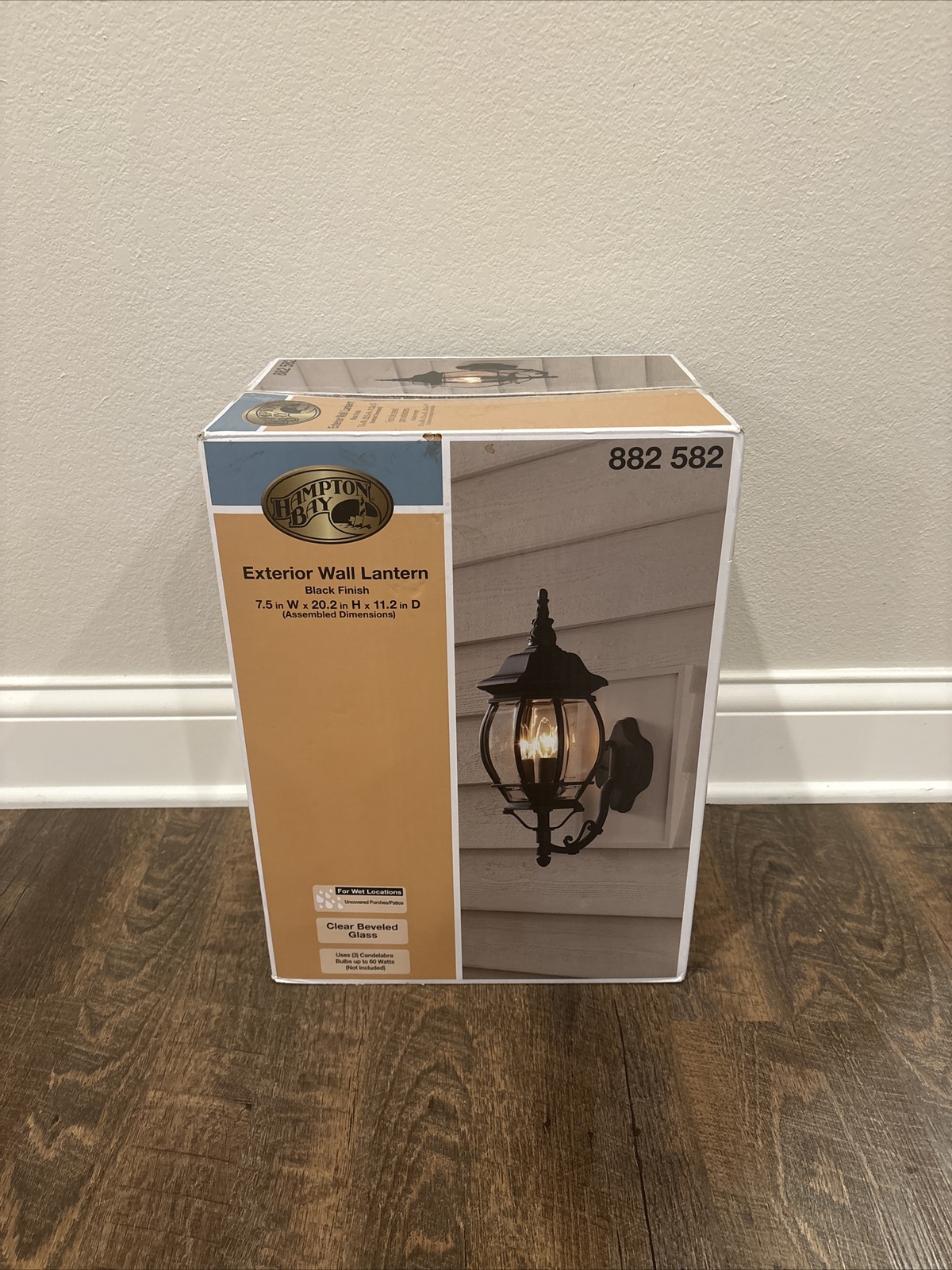 Hampton Bay Exterior Wall Lantern Black Finish 882 582 Brand New! eBay