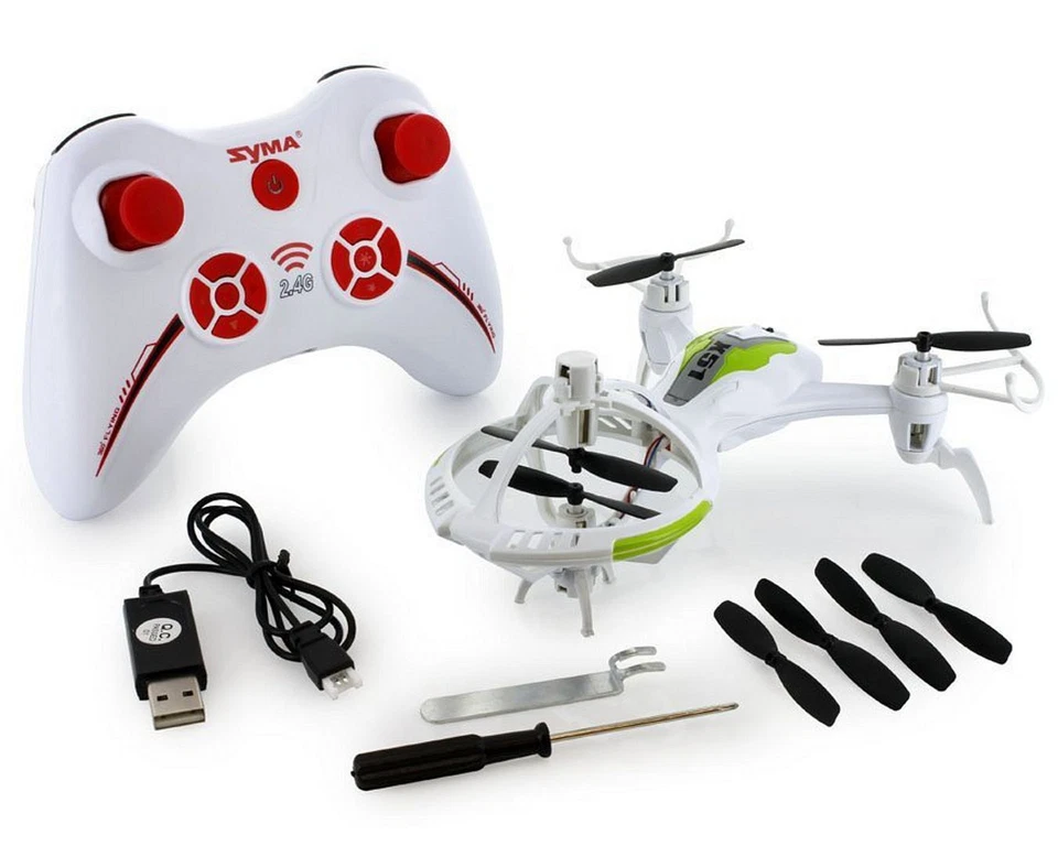 Alien Spaceship SYMA X51 RC Drone Flip LED UFO Dual Speed 4CH Helicopter, White - Image 4 of 4