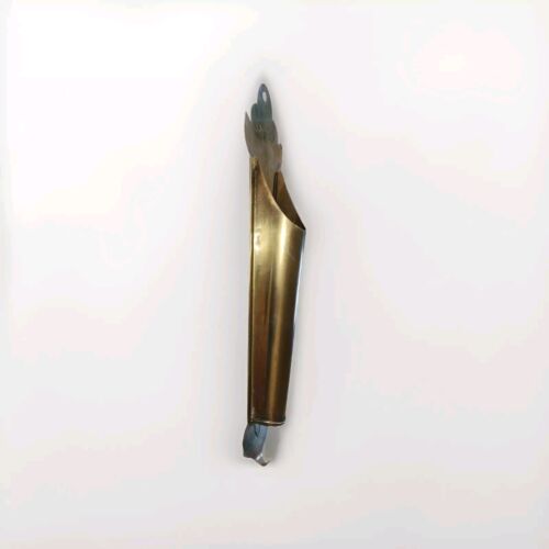 Vintage Brass Fireplace Long Matchstick Holder Wall Hanger Appox. 15'' Hong Kong - Picture 3 of 7