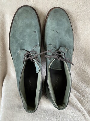 Andrea Ventura Firenze Italy 45 12 blue chukka lace up boots  display picture 2