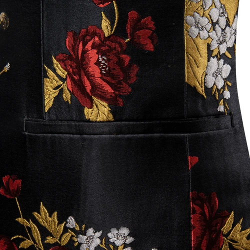 Para Hombres Floral Esmoquin Cena Chaqueta Calce Regular Chal Solapa Paisley Baile de graduación Fiesta Traje - Imagen 107 de 236