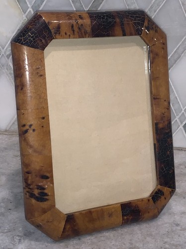 Vintage Crackled Burl Wood Frame 5”x7” Photo Picture Wood 6.75”W 8 5/8”T - Picture 5 of 22