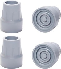 Crutch Tips, 4 Pack 1 inch Heavy Duty Rubber Crutch Tips Replacement Rubber Cane