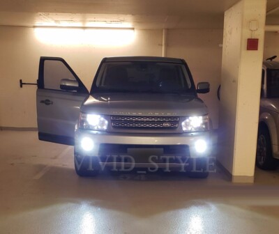 FOR RANGE ROVER VOGUE L322 FOGLIGHT PURE XENON WHITE LED LIGHT BULBS ...