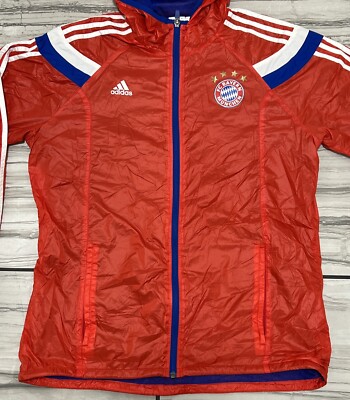 adidas - BAYERN MUNCHEN adidas トラックジャケット　Ｍサイズ Adidas Black Jacket FC Bayern Munchen GPS Soccer Full Zip