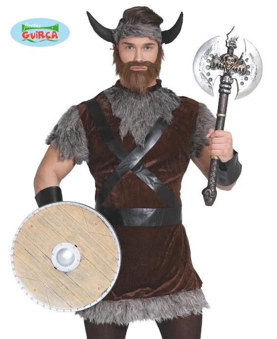 Mens Viking Man Fancy Dress Costume Viking Warrior Outfit New fg - Image 3 of 4