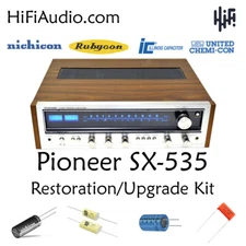 Pioneer SX-535 rebuild restoration recap service kit fix repair filter capacitor