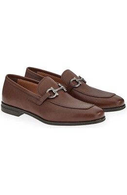 SALVATORE FERRAGAMO Scarlet Bit Leather Loafer Size 12M/W  display picture 3