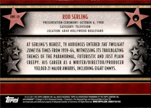 American Pie Hollywood Walk of Fame Trading Card YOU PICK 2011 Topps Celebrity - Picture 59 of 101