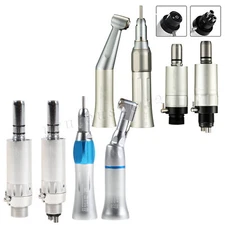 NSK Style Dental Low Speed Straight Contra Angle Handpiece 2 4 Holes Air Motor