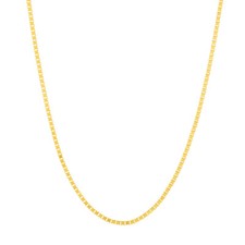 14K Solid Yellow White Rose Gold Adjustable Box Chain Necklace 22  /4.07 grams