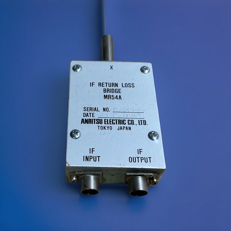 ANRITSU IF RETURN LOSS - PUENTE - MODELO MR54A - SI ENTRADA / SI SALIDA Foto 2 de 4