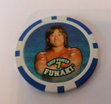 WWE Power Poker Chipz Funaki Rare Collectible Wrestling Poker Chip Topps