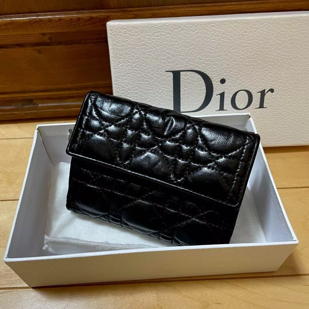 Portefeuille Christian Dior en cuir pour Lady Dior