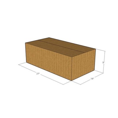 27x14x9 Corrugated Shipping Boxes 32 ECT Single-Wall, 5/Pack