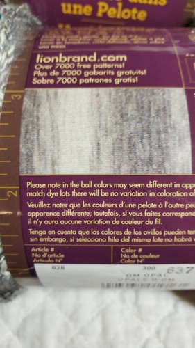 Lion BRAND Shawl in a Ball Om Opal 2 New Skeins, 1 Open Skein - Picture 6 of 10