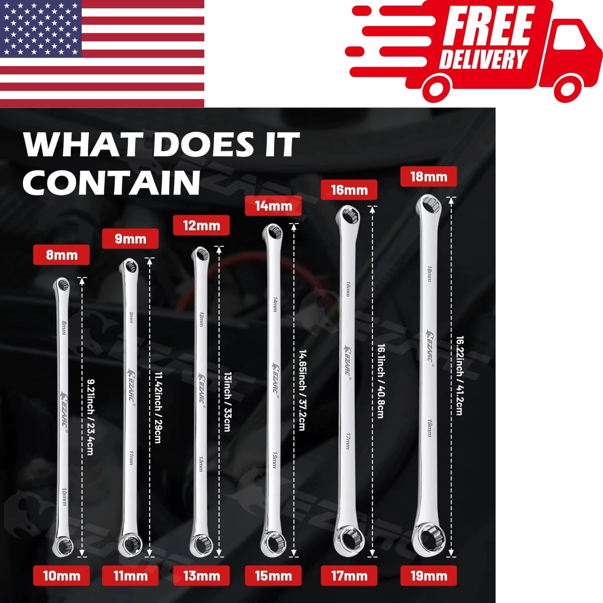 Las mejores ofertas en Llave de Llave de Anillo doble punta fija | eBay