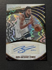 2022-23 Panini revolution Karl-Anthony Towns Auto /75 # A-KAT