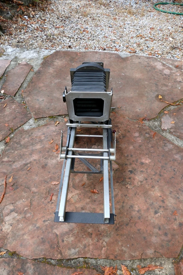 Simmon Omega D II 2 Ampliador de Fotos 4x5" Ampliador Lente Escenario Fuelle Marco Foto 2 de 4