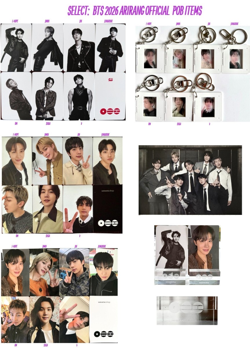 BTS 　トレカ BTS 2026 ARIRANG OFFICIAL POB -PHOTOCARD -KEYRING -PHOTO -STAND
