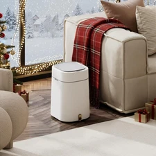 3.2 Gallon / 12 Liter Automatic Bathroom Trash Can, Motion Sensor Bathroom Tr...