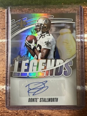 Panini 2025 Absolute Legends Donte Stallworth #ALS-DSH /199 Saints Auto