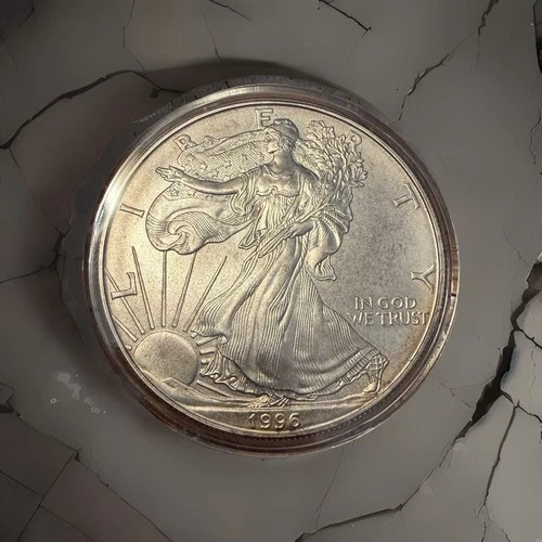 🦅 1996 American Silver Eagle – 1 oz .999 Fine Silver – Key date 🦅