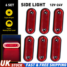 6x Red LED Side Marker Lights For Ford Transit Mercedes Sprinter Van 12V 24V LED