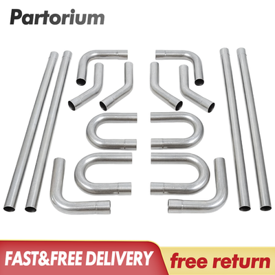 #ad #ad 16pcs 2.5 inch Stainless Steel T304 Custom Mandrel Exhaust Tubing Pipe Kit $146.99