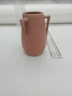 Rookwood Pottery 2330 5" 3-handled Vase XXVIII Matte Pink AS IS Chipped handle