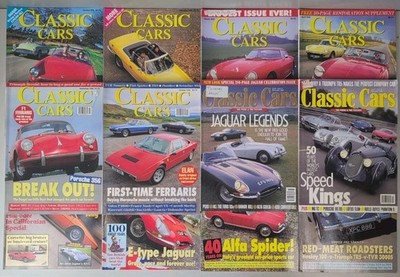 Classic Cars Magazine 1996 FULL YEAR Set Jan Dec 12 Issues Ferrari Jaguar E-Type