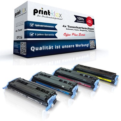 4x Premium Office Tonerkartuschen für HP Color-LaserJet 2600N 1600 2605DN Set