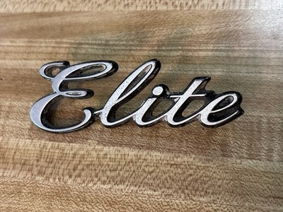 OEM 1975 1976 Ford Gran Torino ''ELITE''  Chrome Script Emblem D5OB-16702-AA