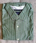 Vintage Tommy Hilfiger mens striped shirt - Size L - Classic fit - Light green