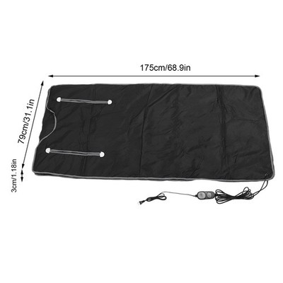 Infrared Sauna Blanket Portable 400 To 550W Far Infrared Heating Sweat Steaming