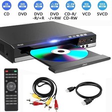1080P HD DVD Player for TV Region Free CD Player HDMI RCA Output USB Input US