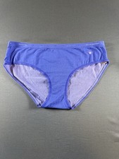 Victoria's Secret VTG 2013 Stretch Hiphugger Cotton Panty Purple Pink Heart L