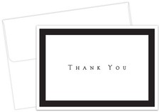 Great Papers Tuxedo Black Thank You Note Card and Envelope, 4.875" x 3.375" ...