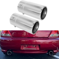 2xexhaust Tip Rear Tail Throat Muffler Stainless Steel For Hyundai Tiburon Se 2xexhaust Tip Rear Tail Throat Muffler Stainless Steel For Hyundai Tiburon Se