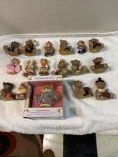 Cherished Teddies Figurines - Lot Of 17 Vintage Bear Figurines Please Read Below