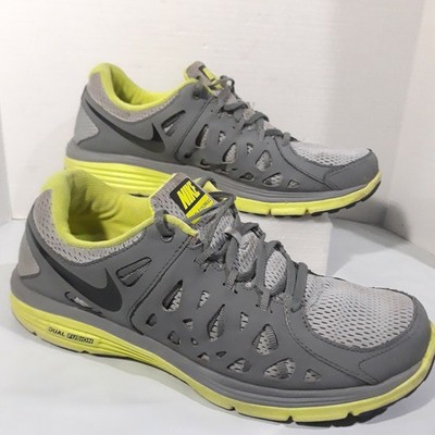 Nike Dual Fusion Run 2 Men's 12 Grey/Lime Running Shoes 599541-018 Joggers 