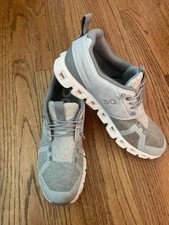 On Cloud 5 Women's Glacier/Lunar Gray Terry Running Sneakers- Size 10