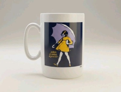 Morton Salt 1968 Coffee Cup When It Rains It Pours Japan Made Vintage Mug
