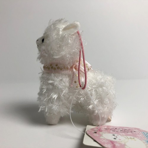 Peluche AMUSE Happy Snow Alpacasso Blanco Niña (8 cm) Copo de Nieve Alpaca Japón Nuevo con Etiquetas - Imagen 3 de 5