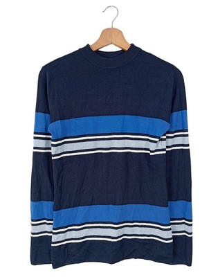 ZERO Feinstrickpullover Damen Pullover Gr. DE 34 blau-weiß Casual-Look