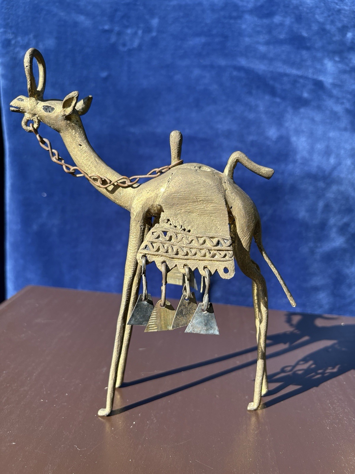 Antique 3 BRONZE Camel Dinanderie statues Standing Kneeling Handmade 2.06 lbs