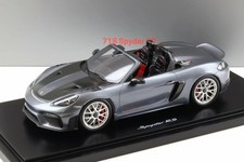 Spark 1/18 Porsche 718 982 Boxster Spyder RS 2024 Vanadium Grey Spark Porsche